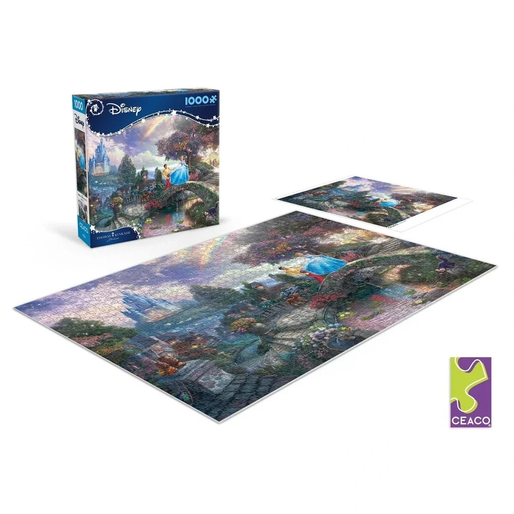 Disney Thomas Kinkade Cinderella 1000 Piece Jigsaw Puzzle Ceaco New Sealed